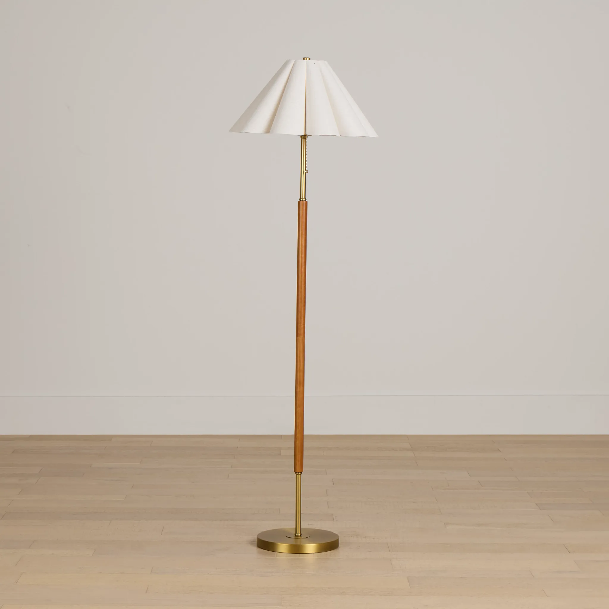 Oskar Gold Metal Floor Lamp