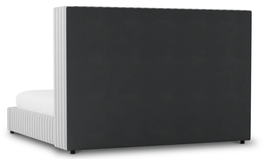 Captiva Sea Lane Light Gray 60" Upholstered Shelter Bed Captiva Sea Lane Light Gray 60" Upholstered Shelter Bed