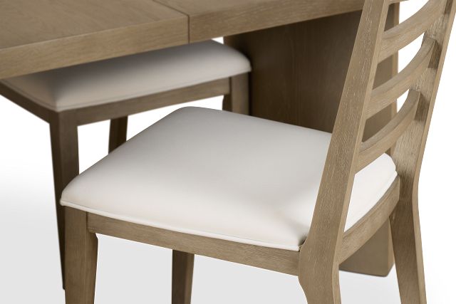 Soho Light Tone Rectangular Table & 4 Wood Chairs
