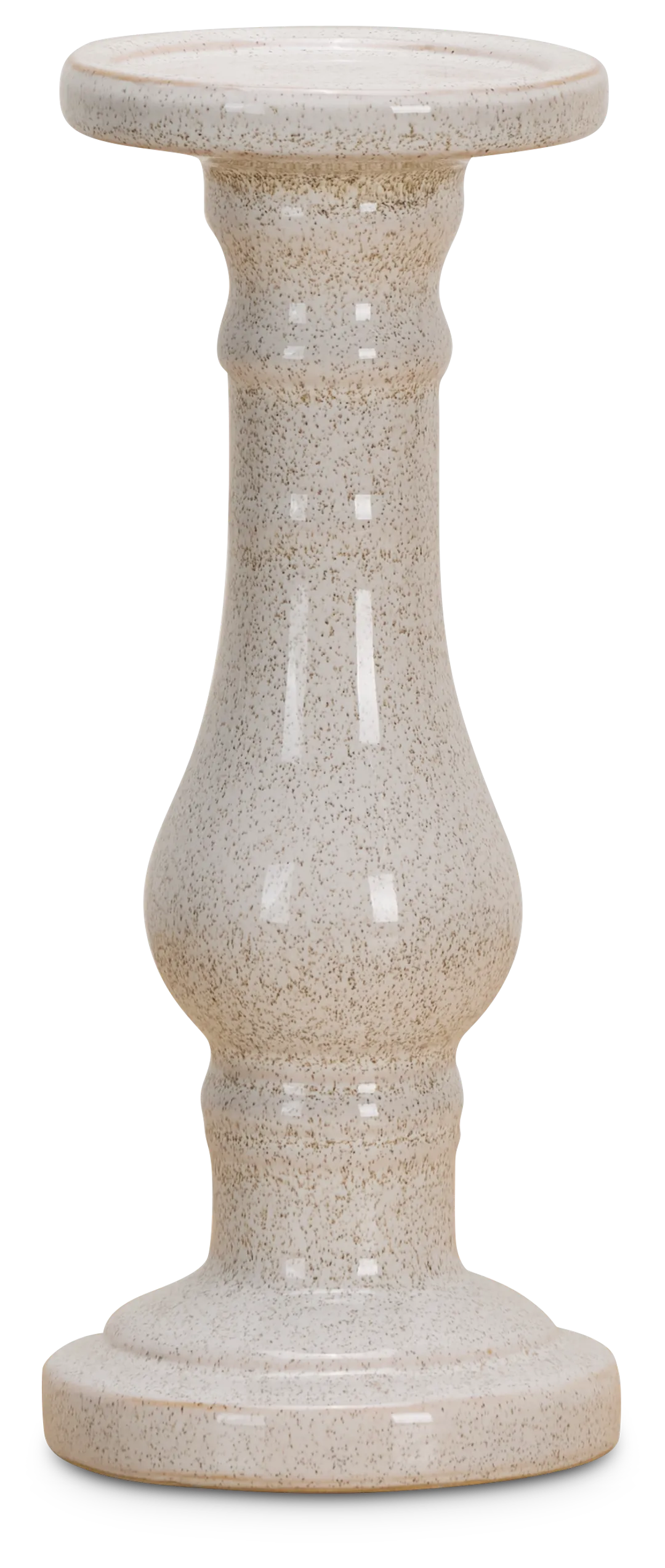 Eme White Large Candle Holder