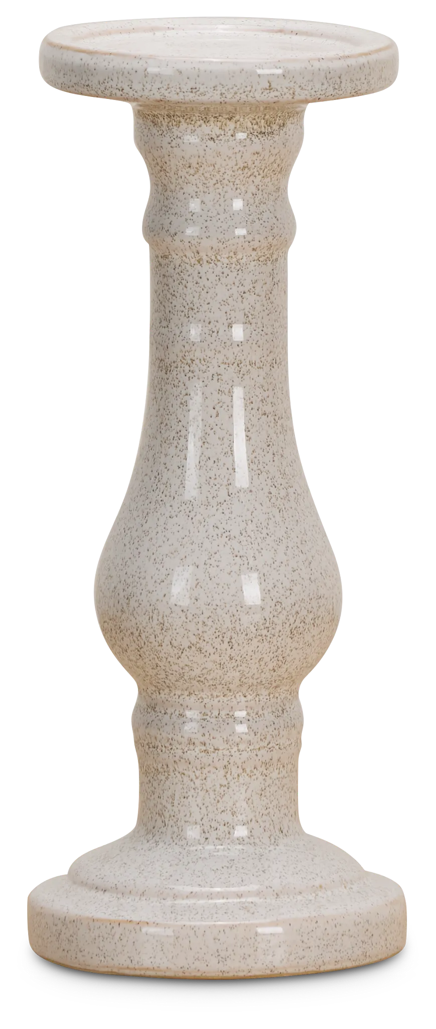 Eme White Large Candle Holder