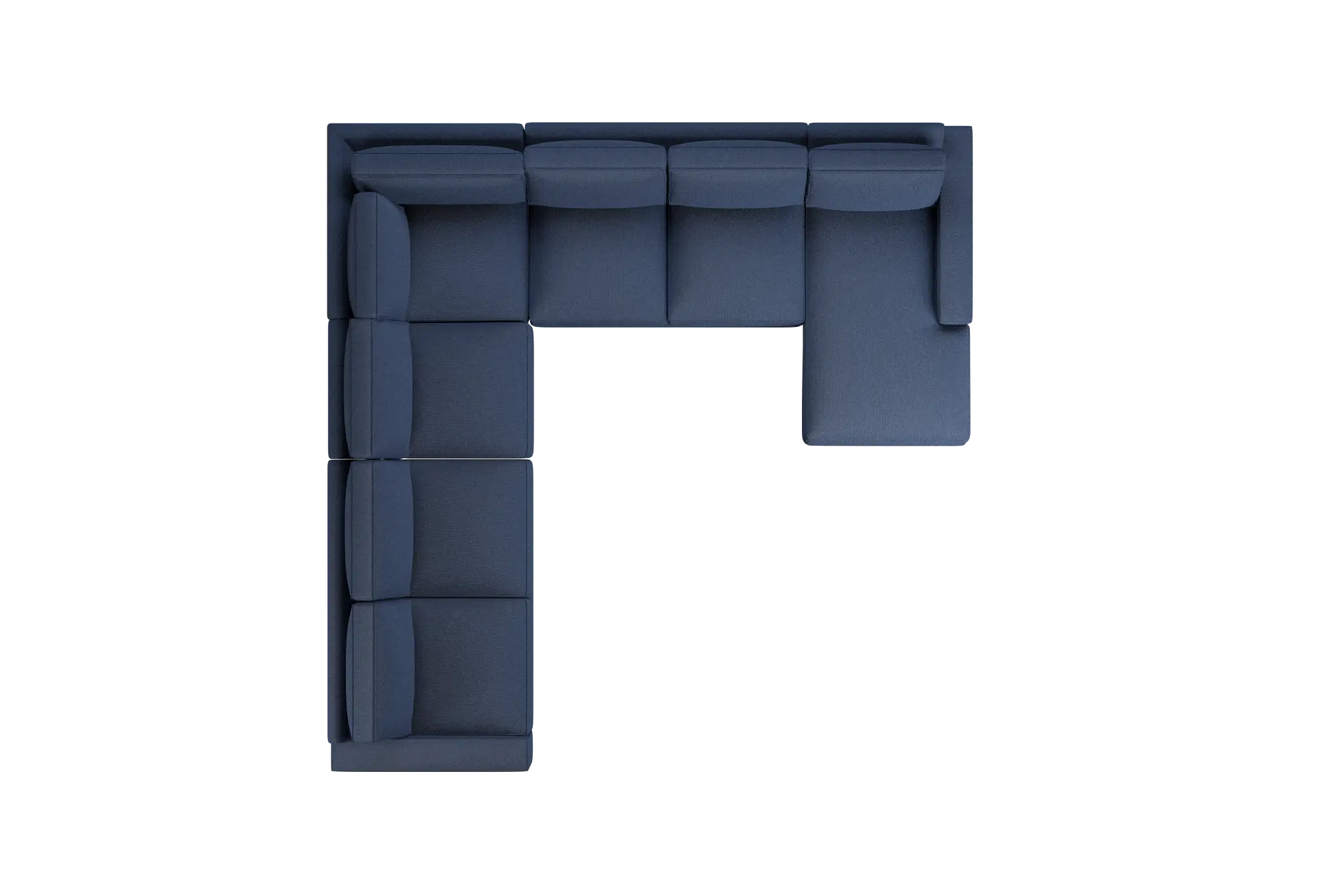 Edgewater Revenue Dark Blue Large Right Chaise Sectional Edgewater Revenue Dark Blue Large Right Chaise Sectional