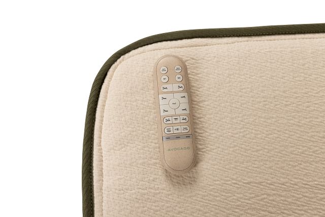 Avocado Green Cushion Firm Eco Plus Adjustable Base Mattress Set