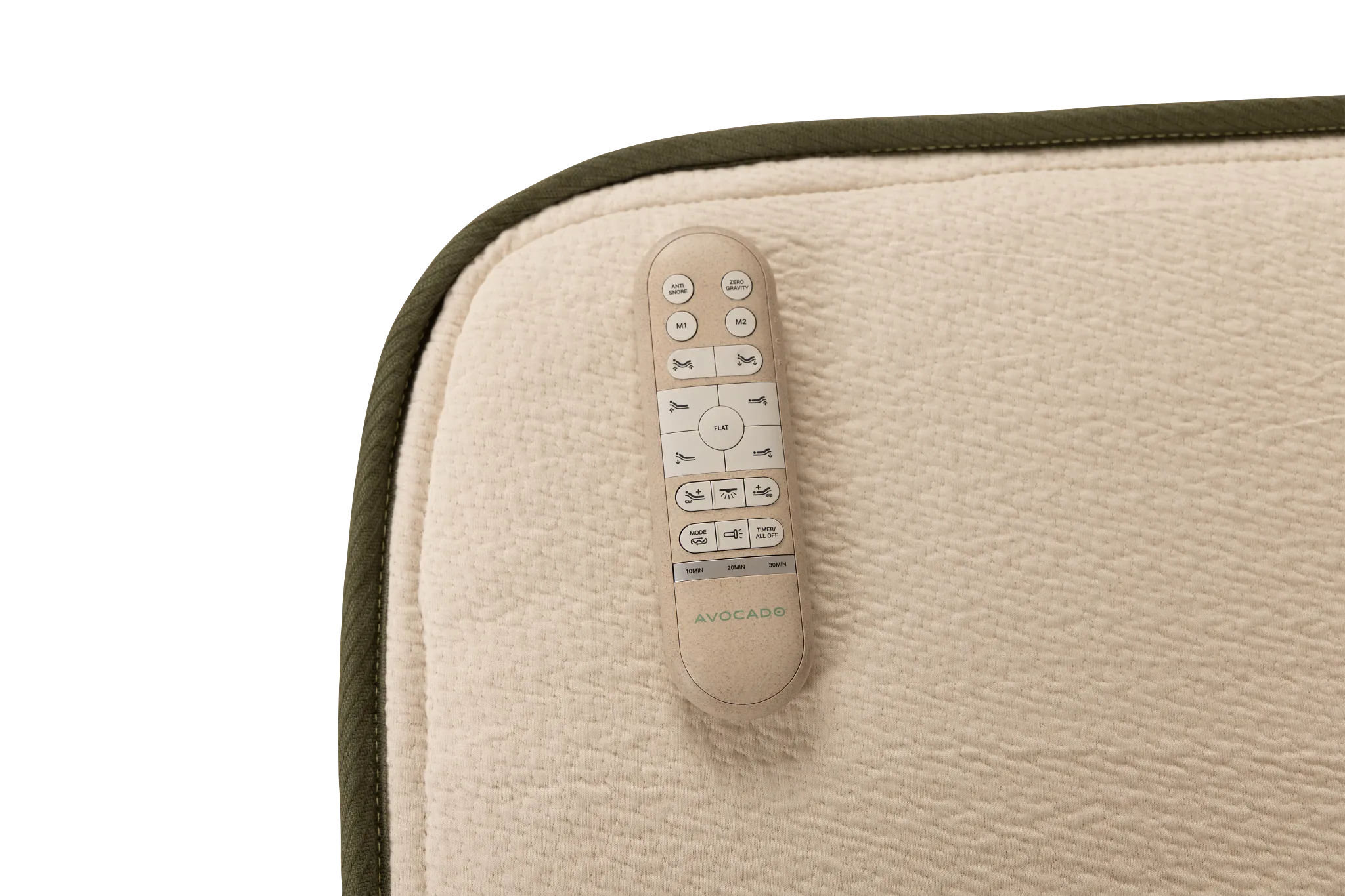 Avocado Green Cushion Firm Eco Plus Adjustable Base Mattress Set