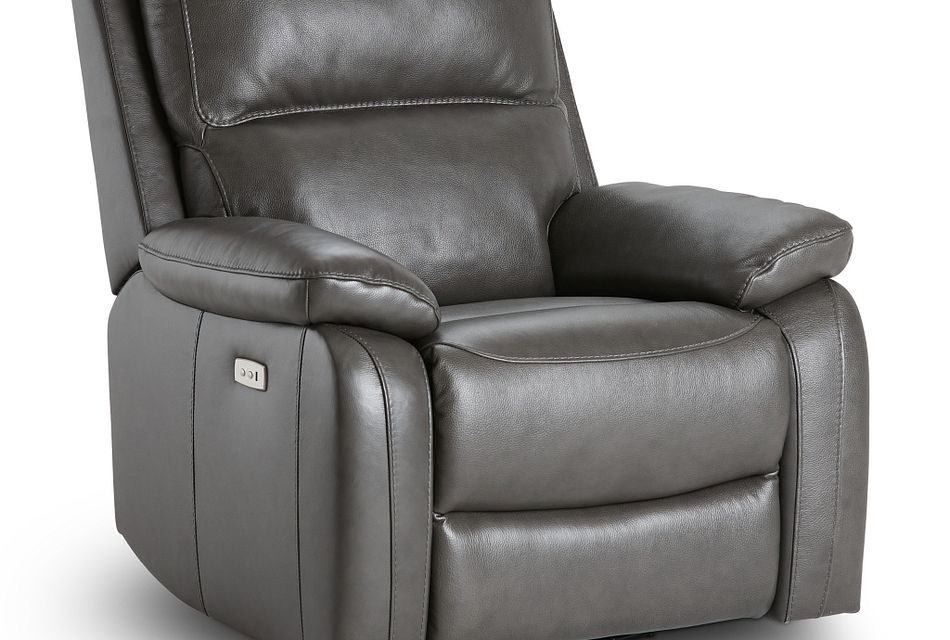 black leather swivel rocker recliner