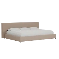 Grayton Joya Beige 44" Upholstered Platform Bed