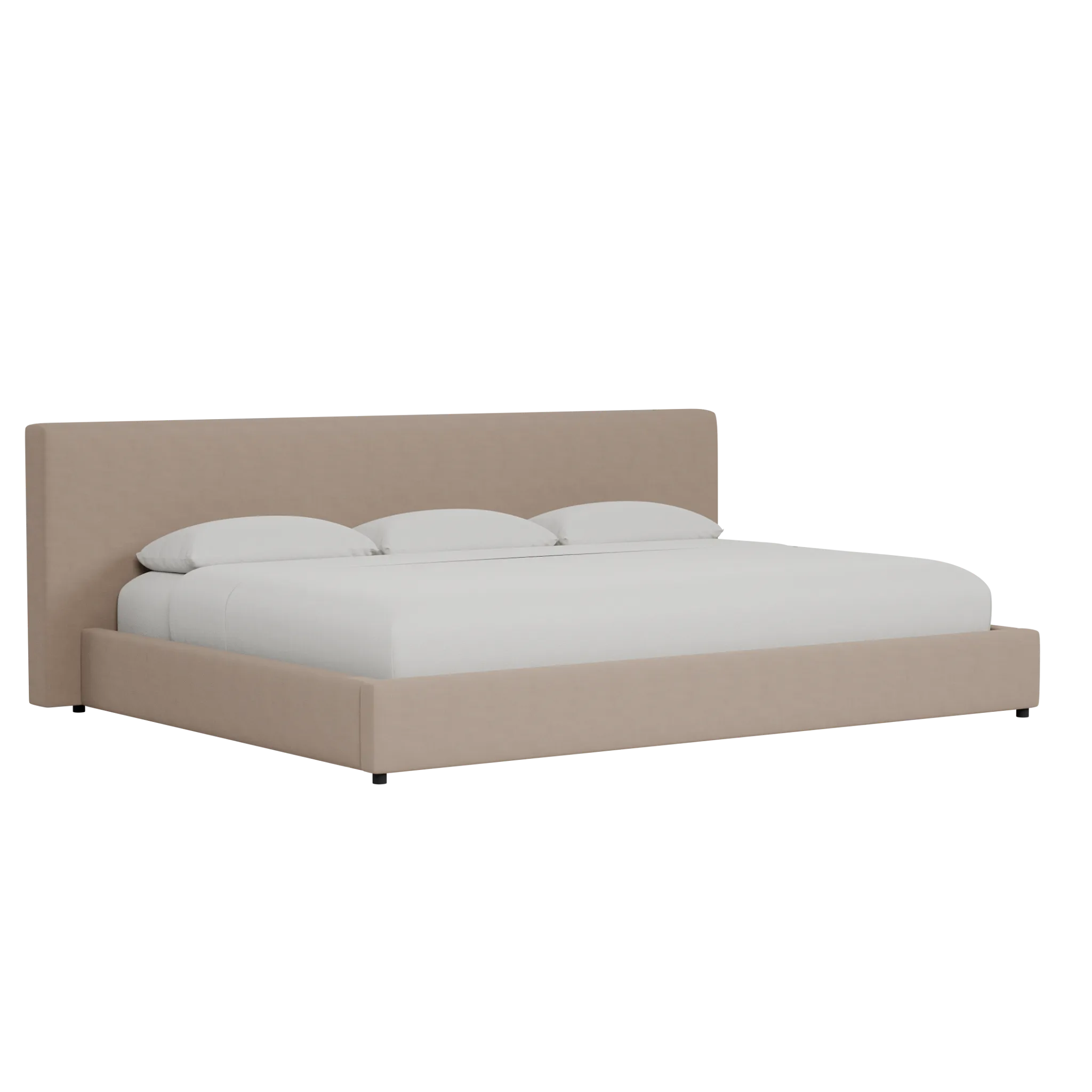 Grayton Joya Beige 44" Upholstered Platform Bed