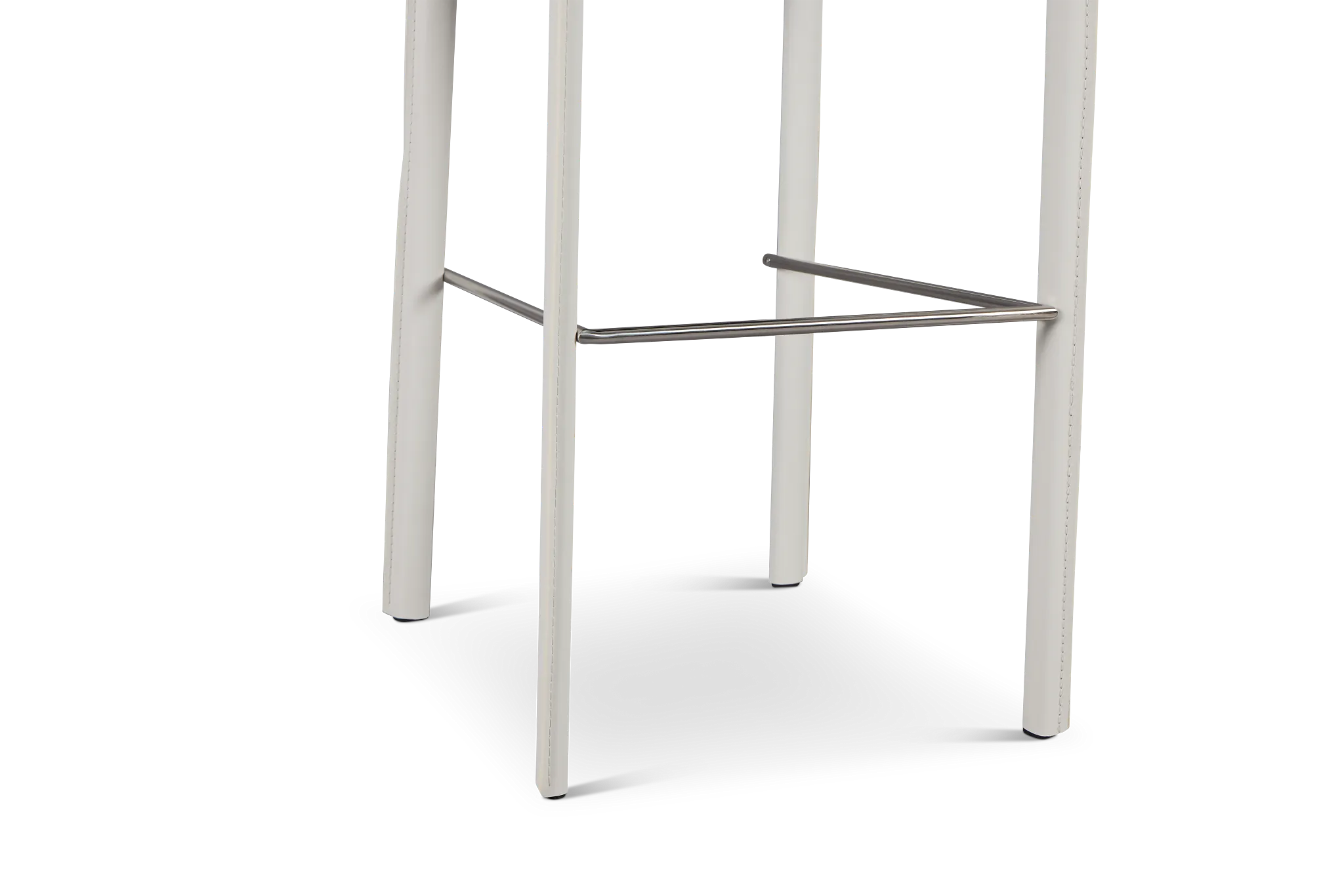 Lugo White 30" Upholstered Barstool