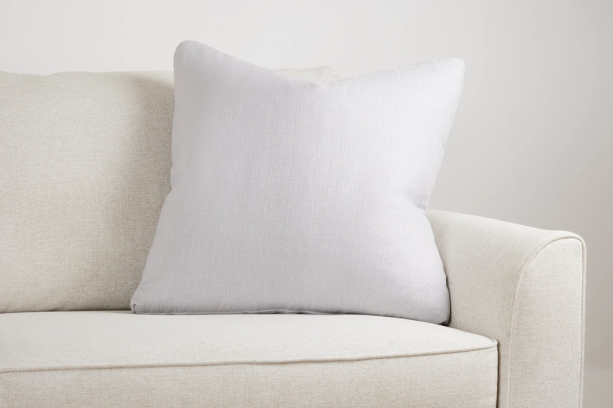 Zeke Light Gray 24" Accent Pillow
