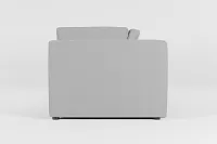 Destin Suave Gray Fabric 2-piece Modular Sofa