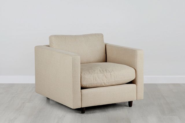 Simone Beige Fabric Chair
