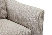 Webcam Gray Fabric Accent Chair