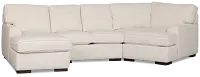 Sinclair Light Beige Fabric Left Chaise Cuddler Sectional