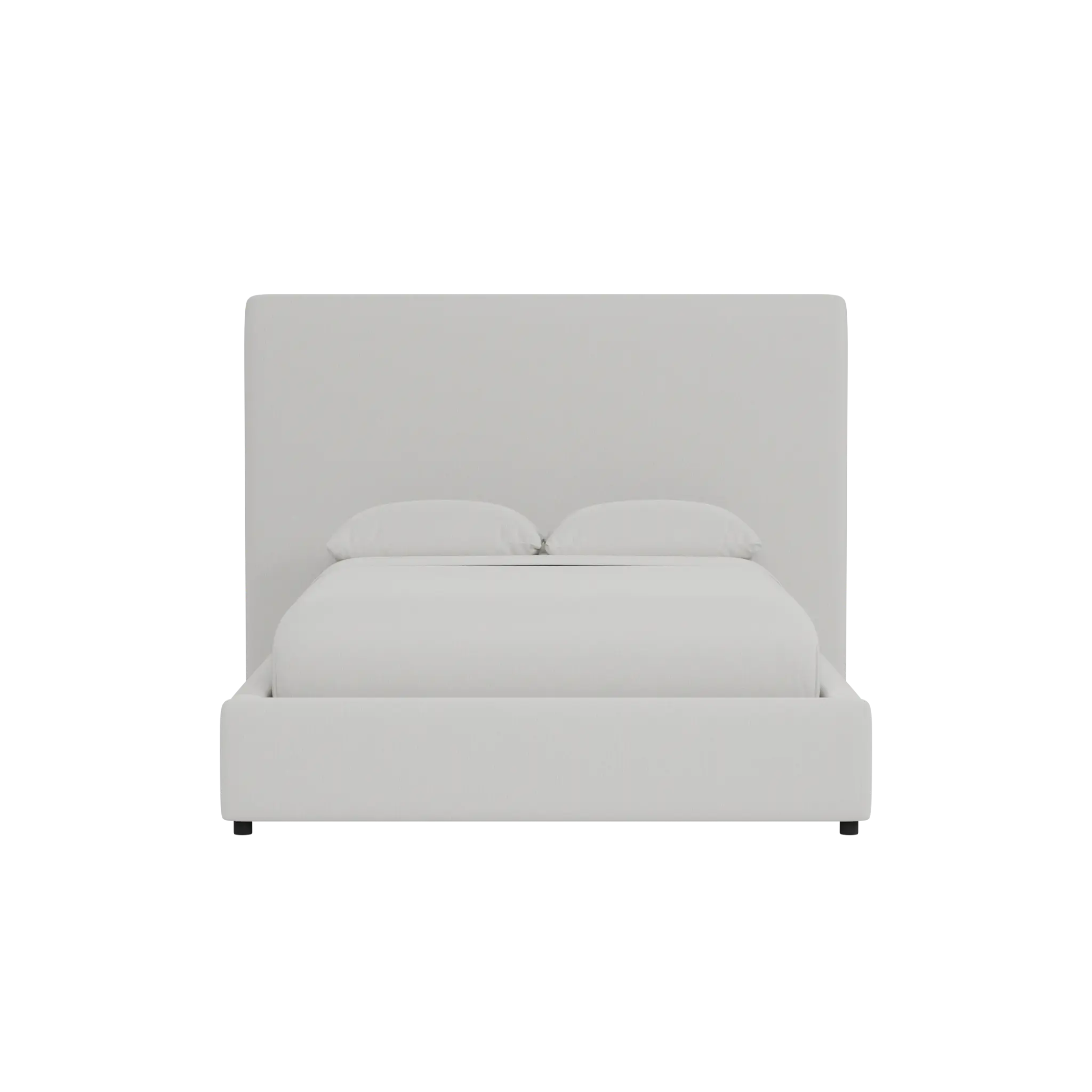 Grayton Delray Pewter 54" Upholstered Platform Bed Grayton Delray Pewter 54" Upholstered Platform Bed
