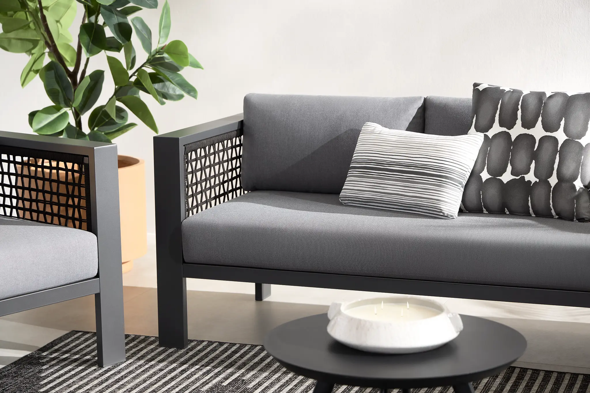 Sunrise Dark Gray Sofa Sunrise Dark Gray Sofa