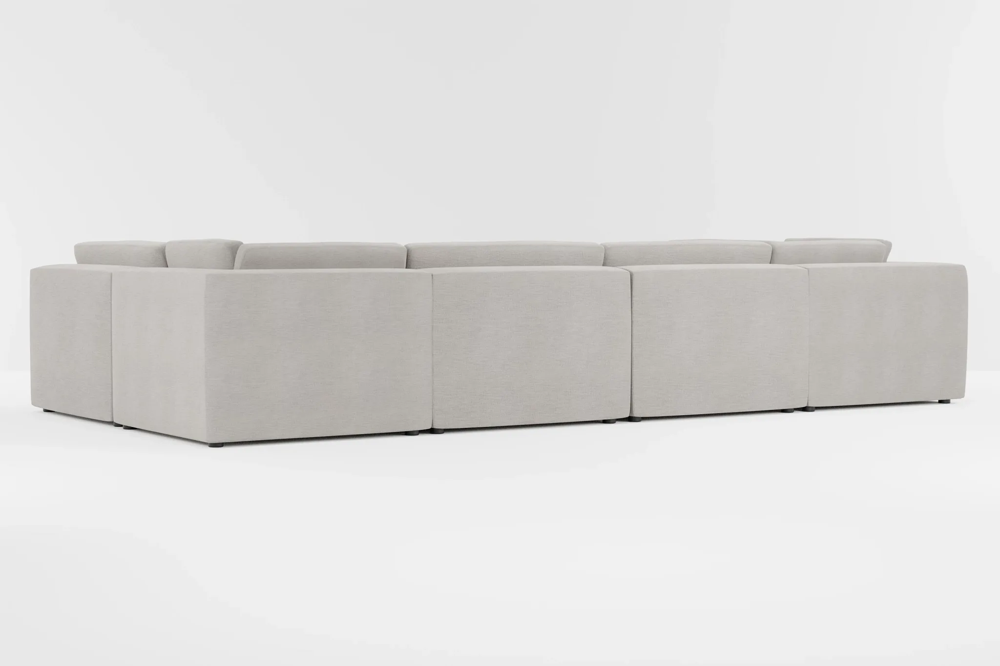 Destin Maguire Pewter Fabric 8-piece Pit Sectional