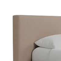 Grayton Sutton Beige 44" Upholstered Platform Bed