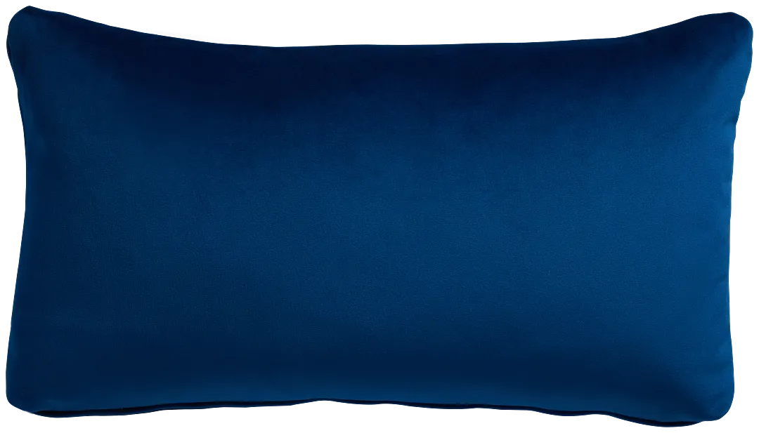 Reign Dark Blue Lumbar Accent Pillow