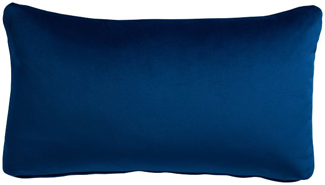 Reign Dark Blue Lumbar Accent Pillow