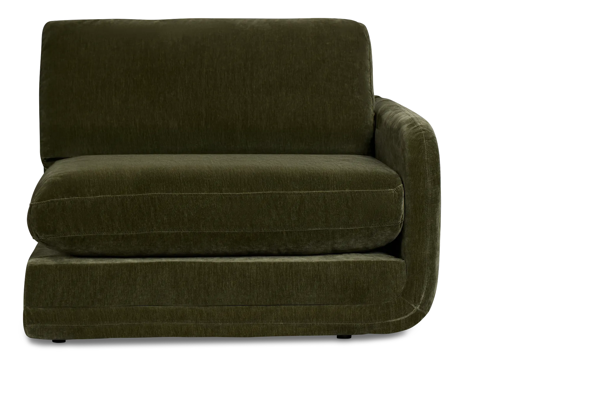 Jules Green Velvet Right Chair