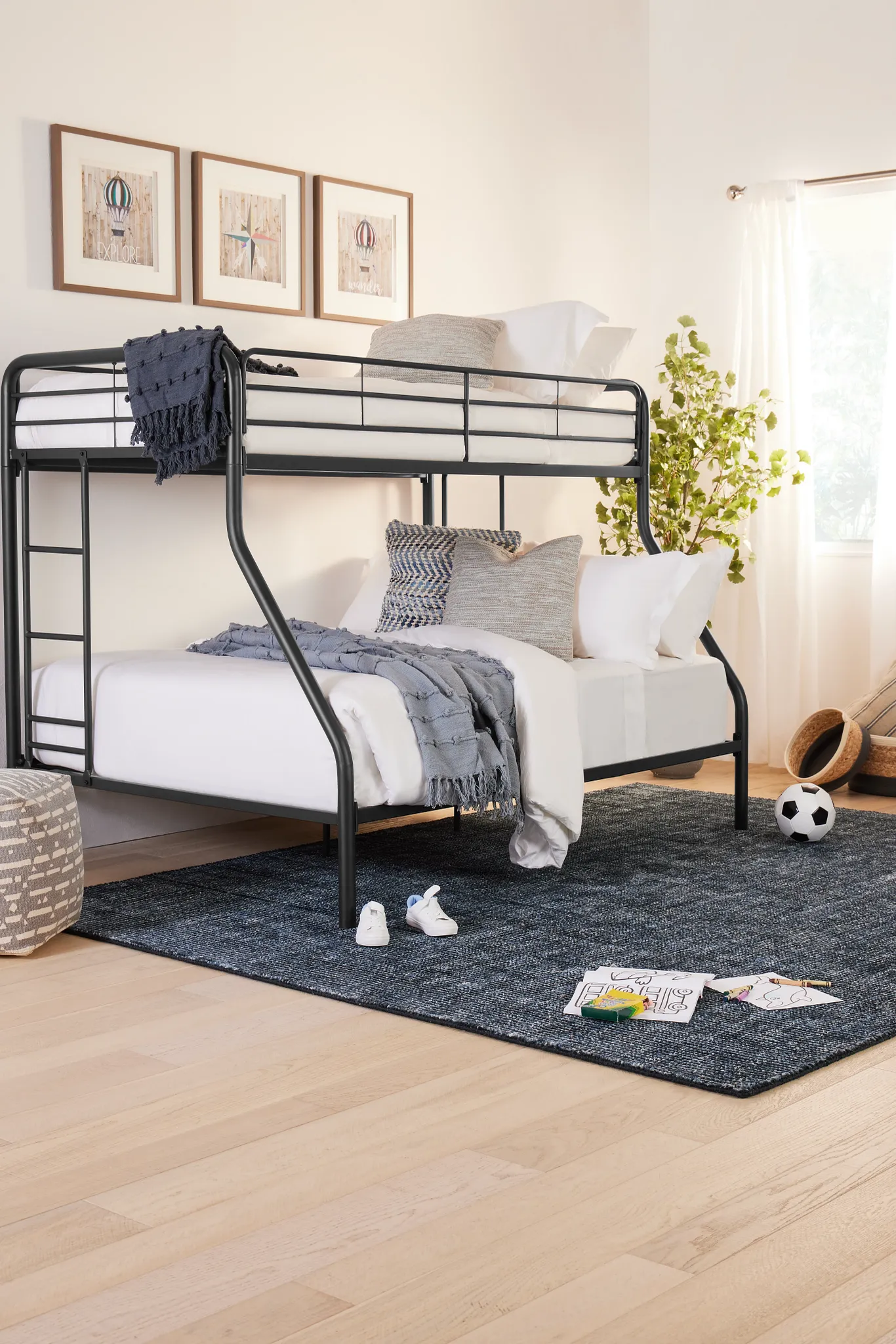 Rory Black Metal Bunk Bed