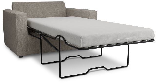 Siesta Elevation Khaki Fabric Memory Foam Sleeper