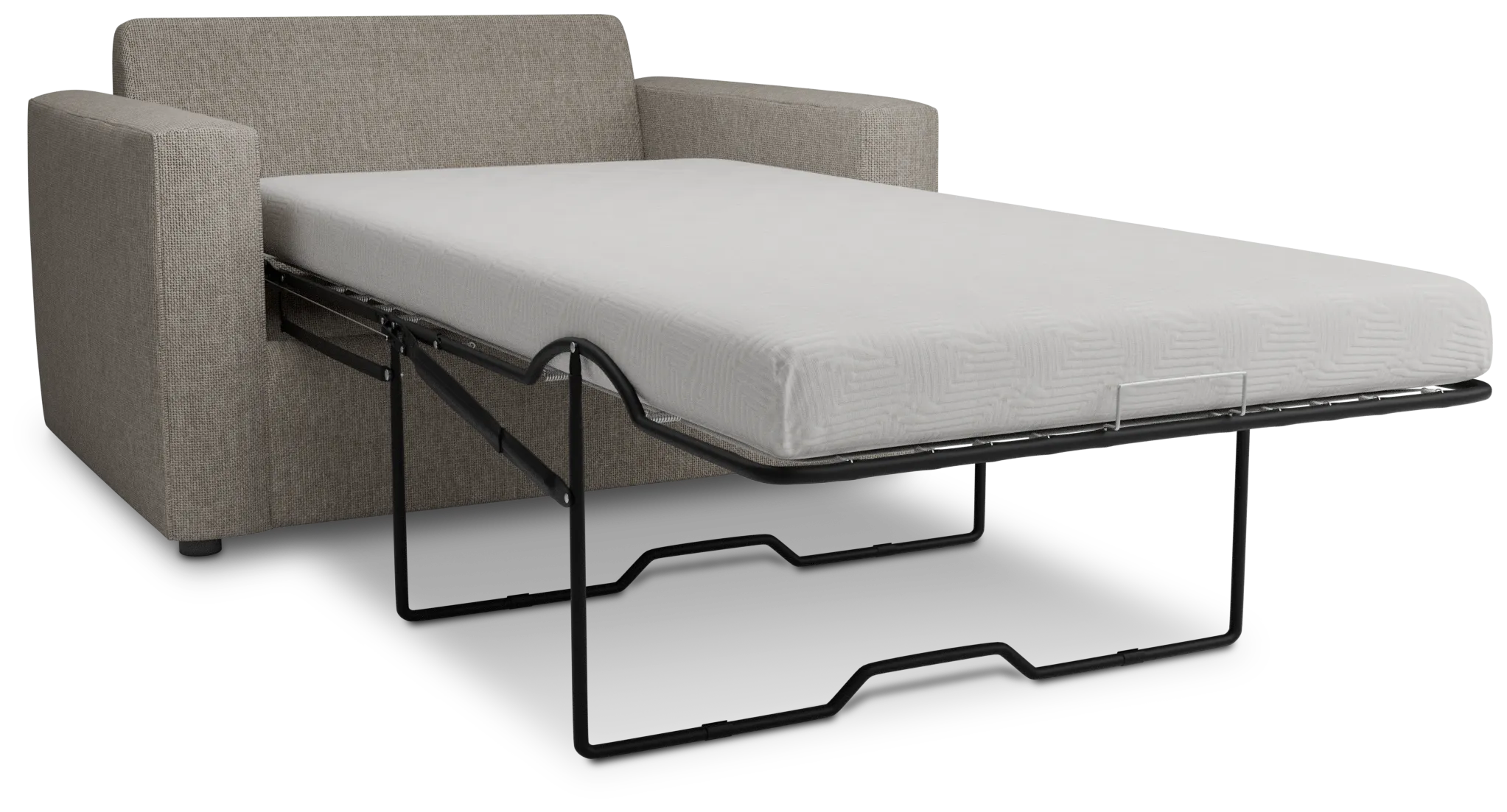 Siesta Elevation Khaki Fabric Memory Foam Sleeper