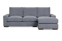 Edgewater Elevation Gray Right Chaise Sectional