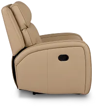 Rhett Taupe Micro Recliner