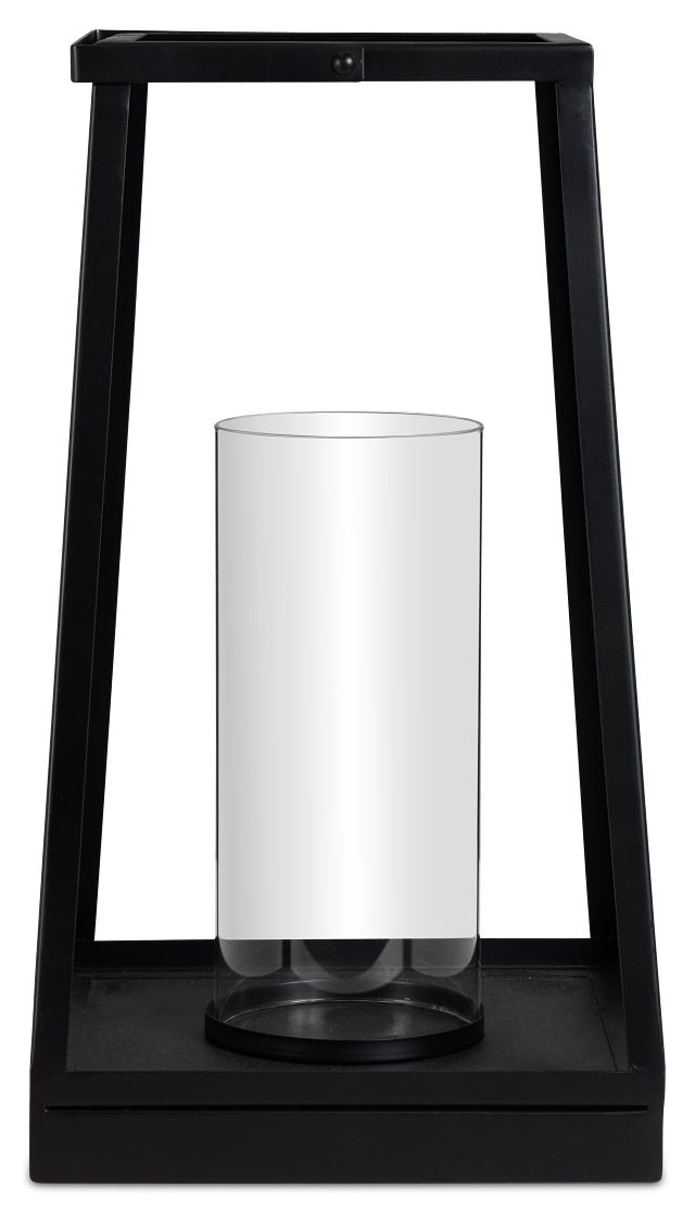 Gloria Black Large Lantern