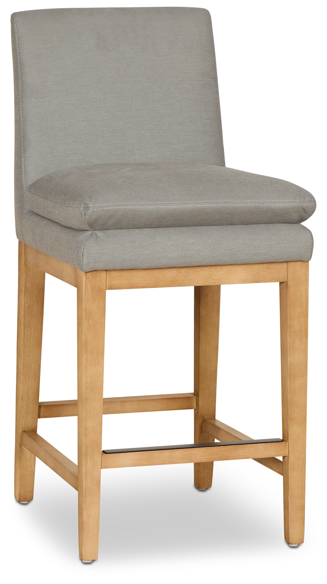 Nixon Gray 24" Upholstered Barstool