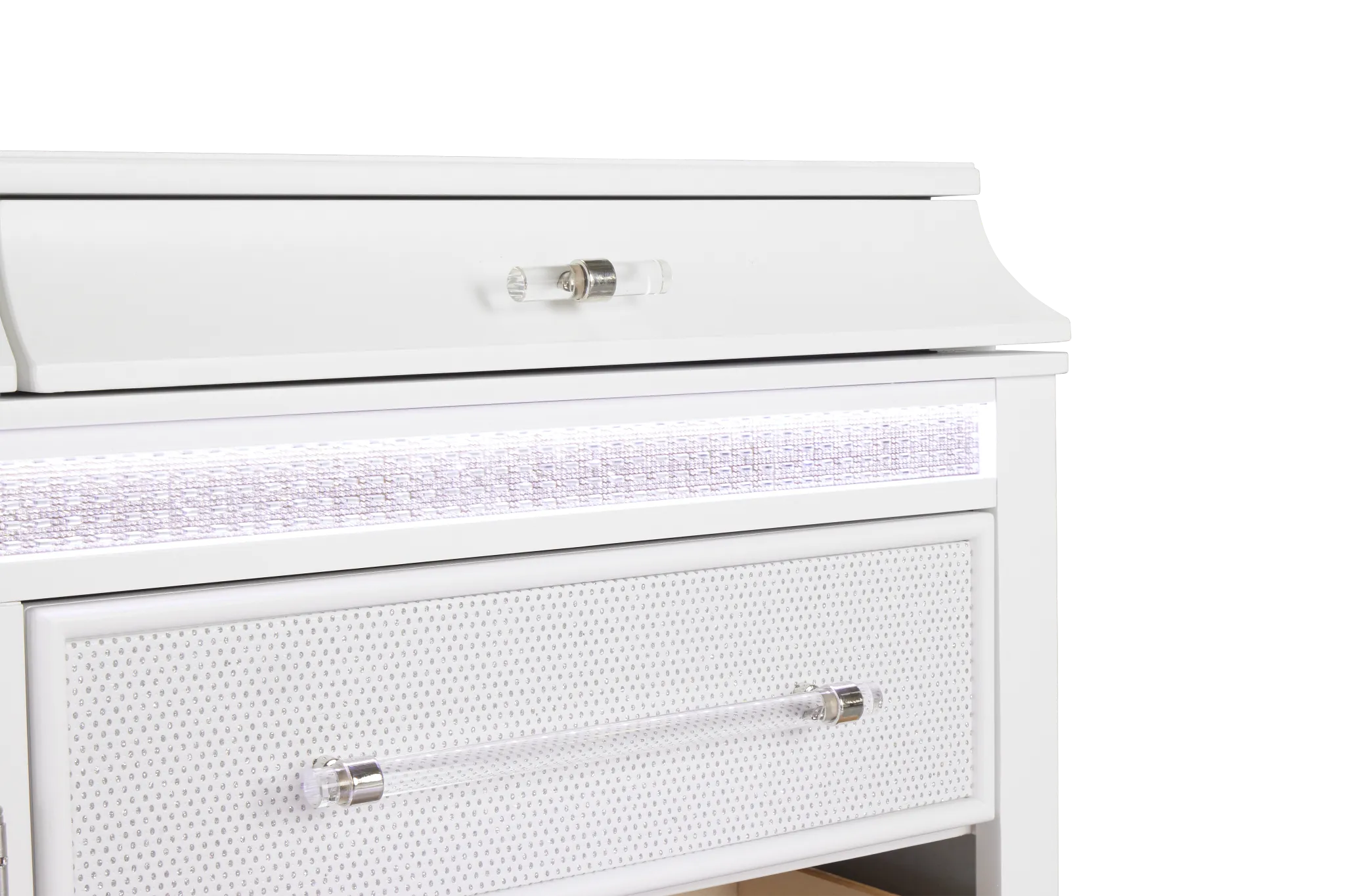 Milan White Door Dresser