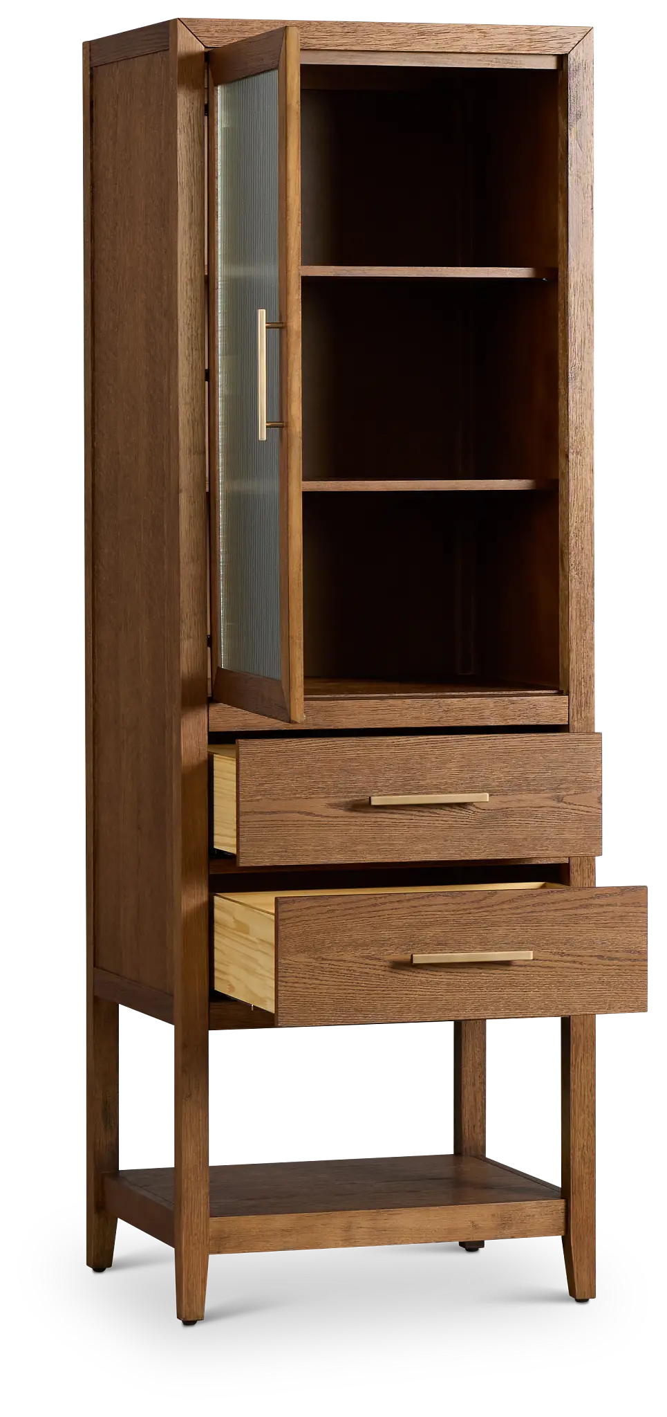 Alden Mid Tone Linen Cabinet Alden Mid Tone Linen Cabinet