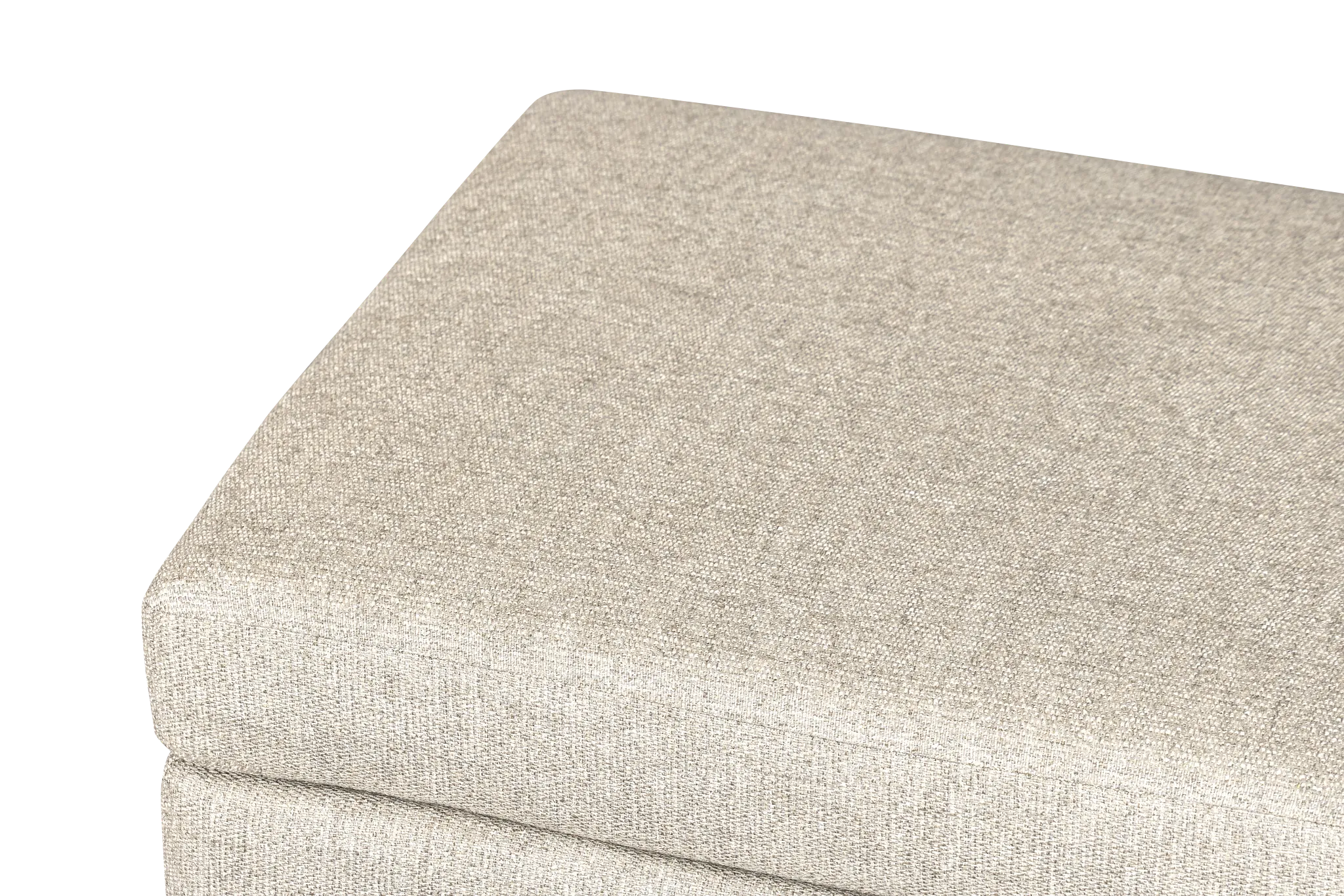 Maxwell Dark Gray Fabric Ottoman