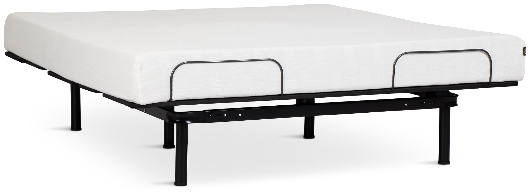 Rest & Renew By Zinus Gel Memory Foam Mattress 8" Cush Firm Slat Adjustable Mattress Set