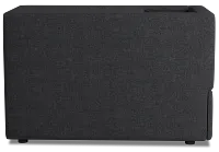 Citymod Dark Gray Fabric Itable Media Console With Storage Drawer