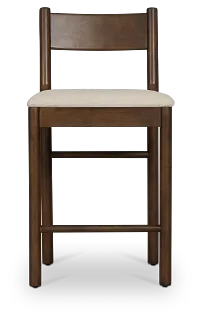 Rochester Dark Tone 24" Upholstered Barstool