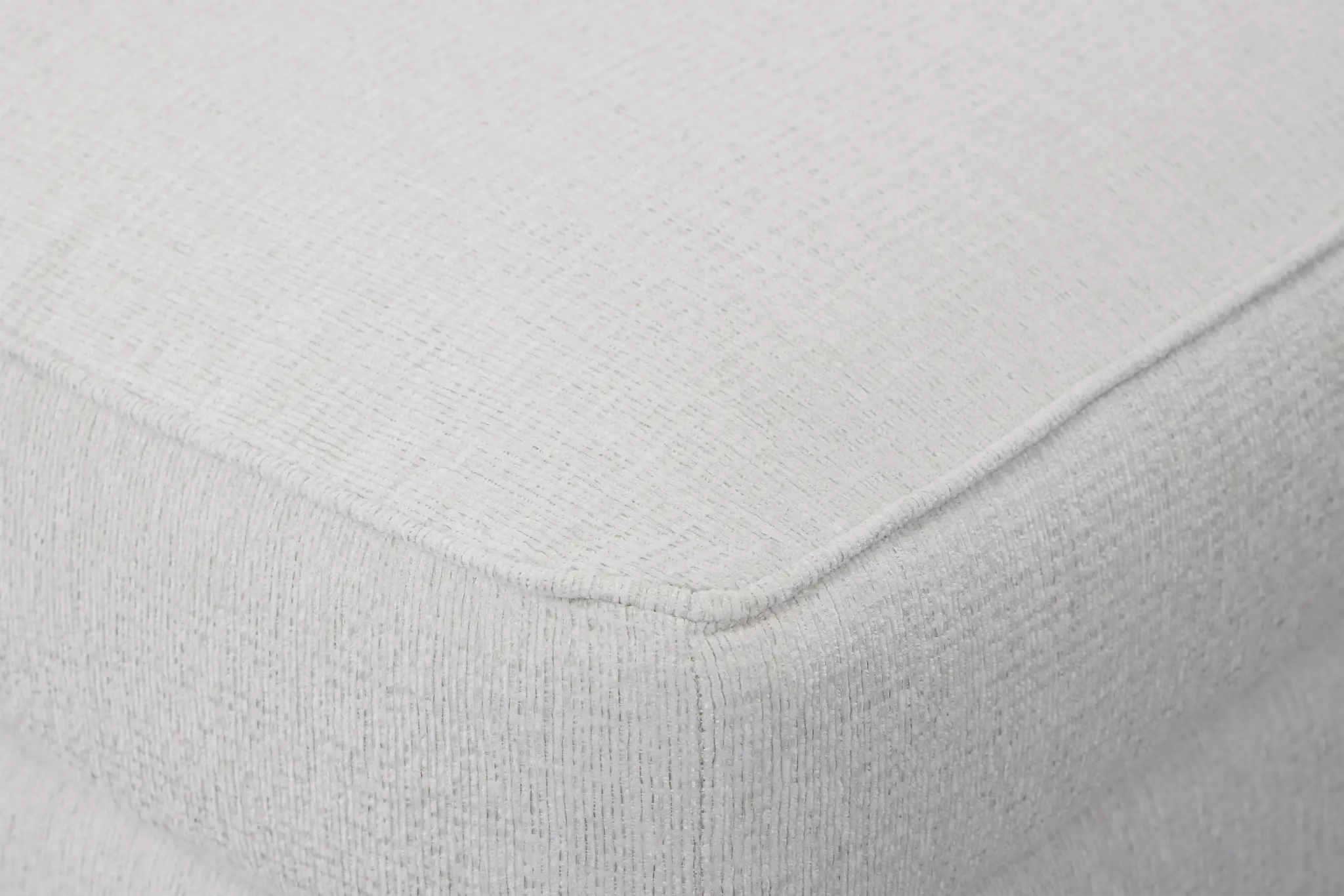Avalon White Fabric Ottoman Avalon White Fabric Ottoman