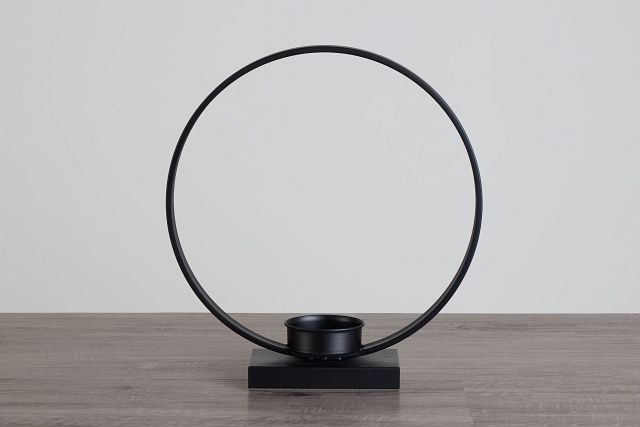 Proti Black Small Candle Holder