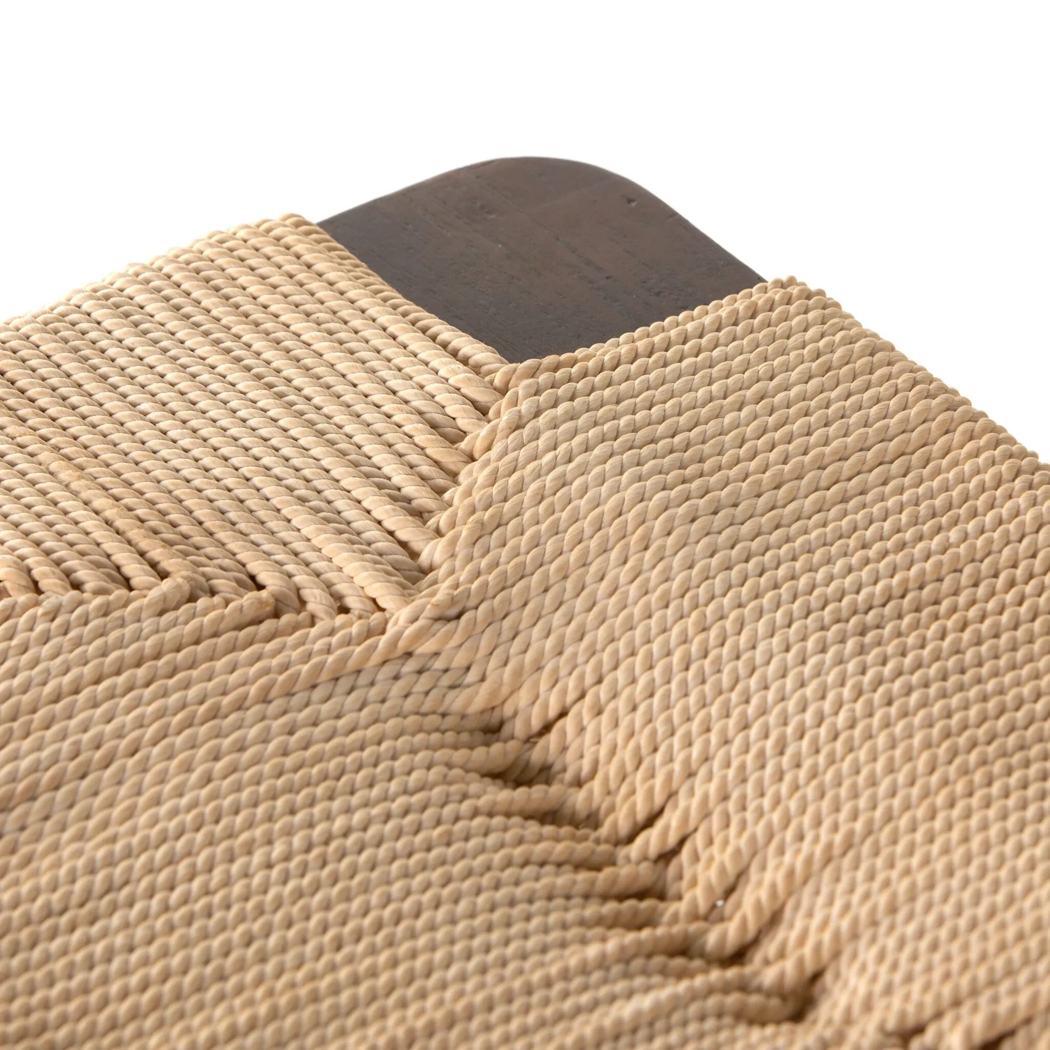 Four Hands Shona Mid Tone Woven Accent Stool