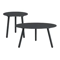 Suniva Dark Gray Round 2-piece Table Set