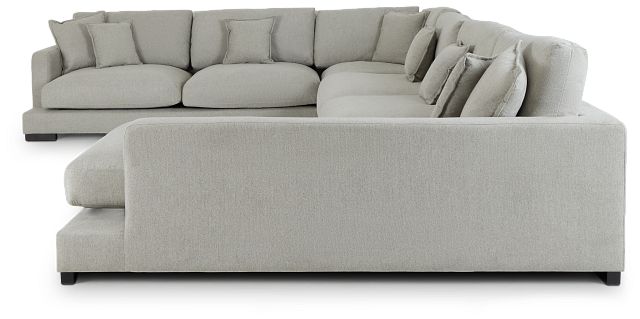 Emery Gray Fabric Medium Right Chaise Sectional (2)