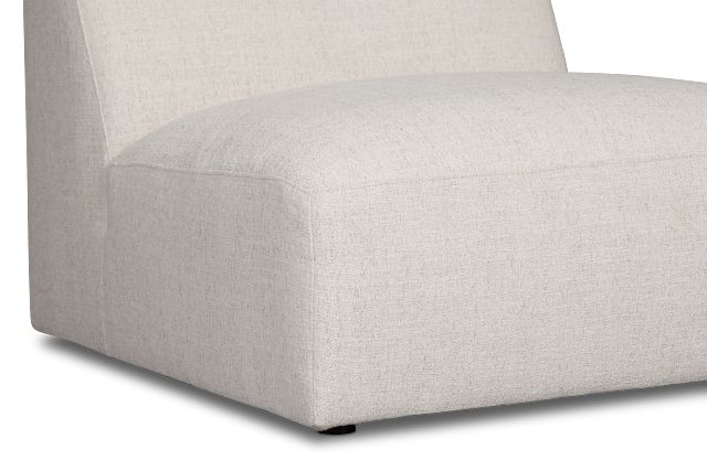 Baylor Light Beige Fabric Armless Chair