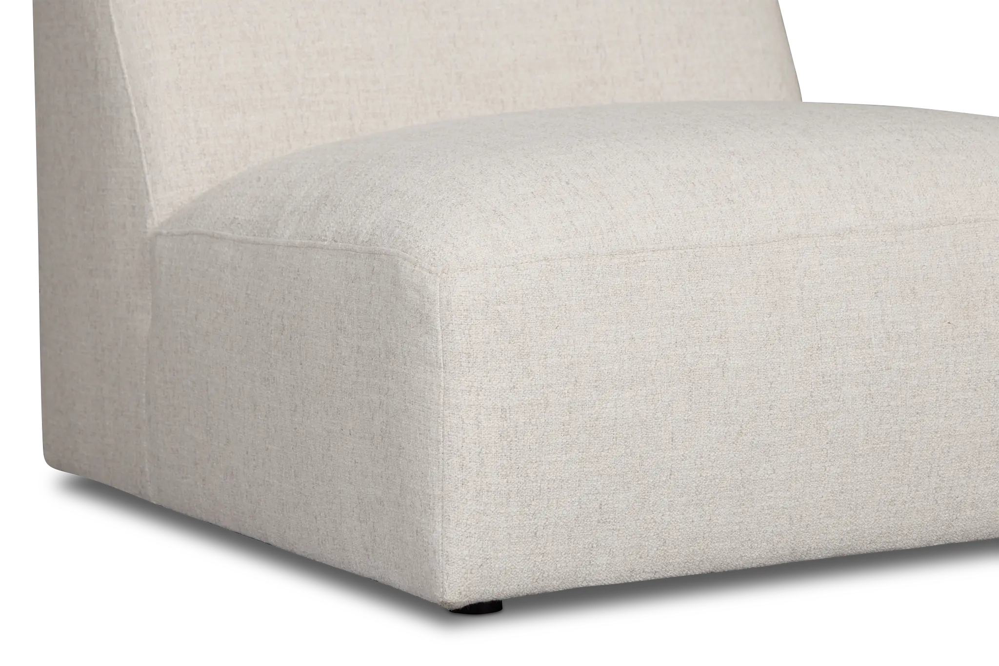 Baylor Light Beige Fabric Armless Chair Baylor Light Beige Fabric Armless Chair