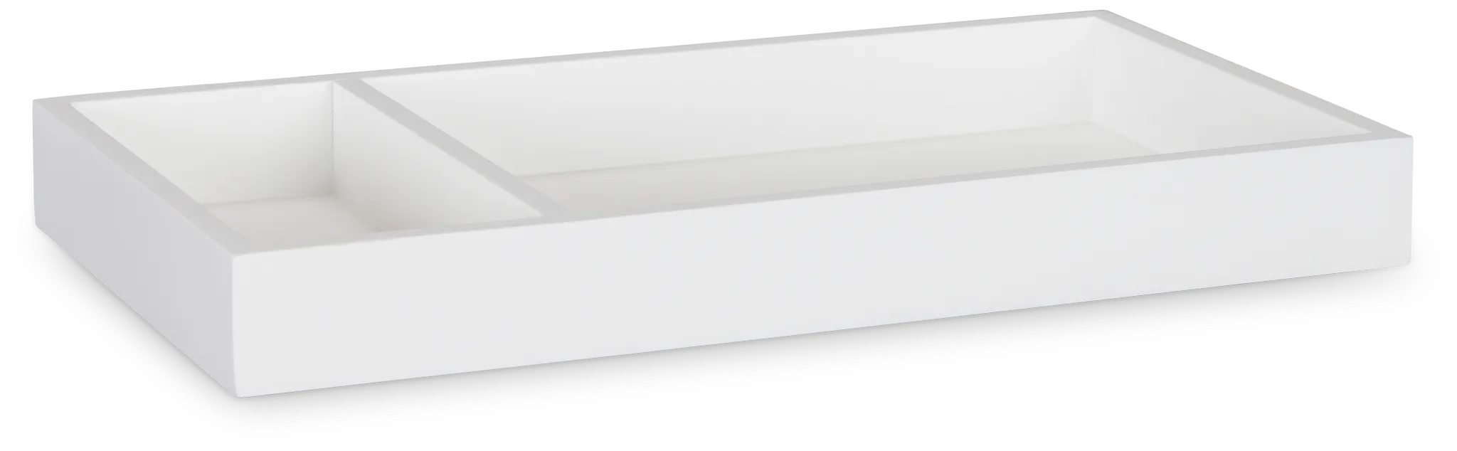 Ramble White Wood Tray