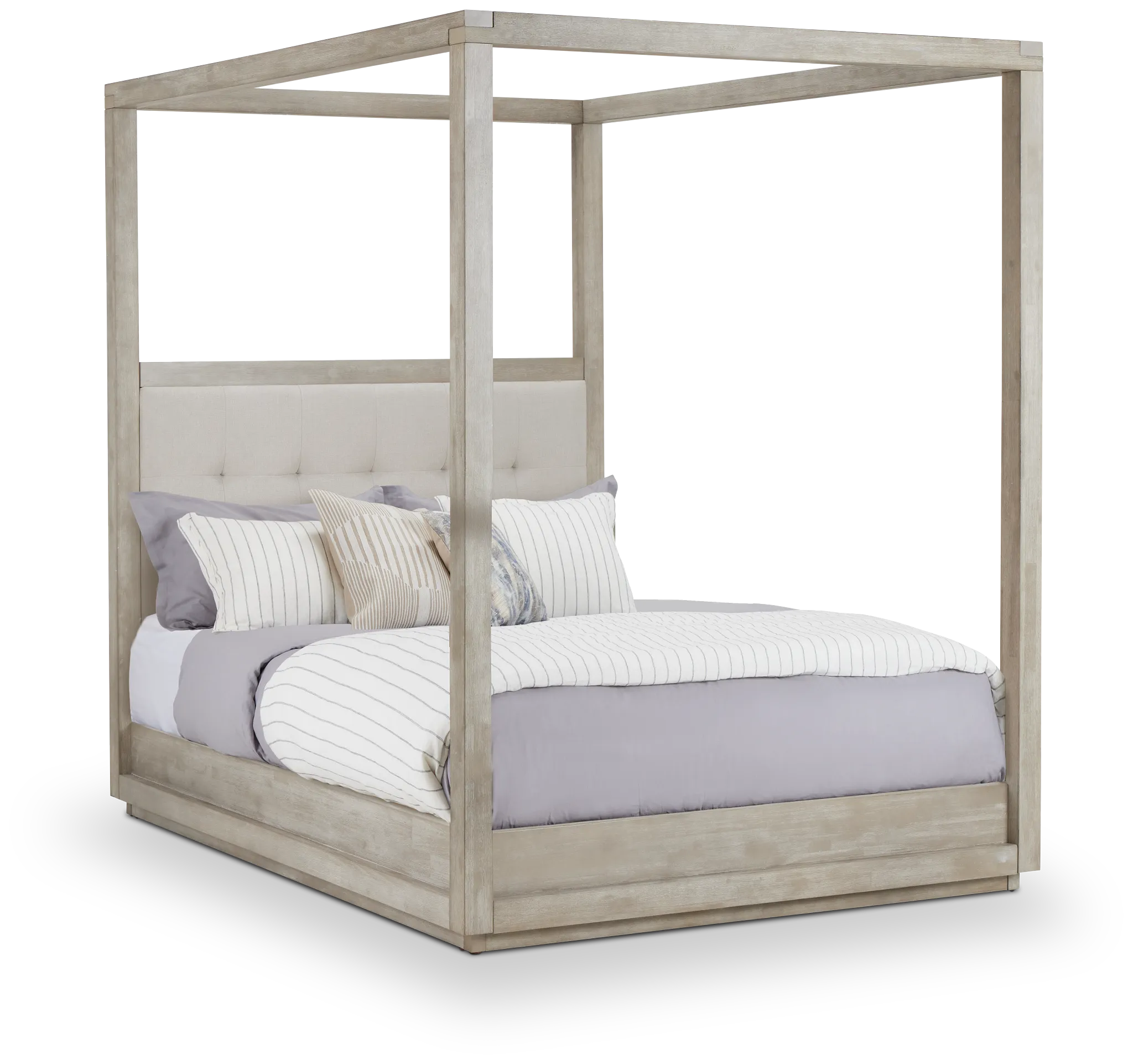 Madden Light Tone Uph Canopy Bed