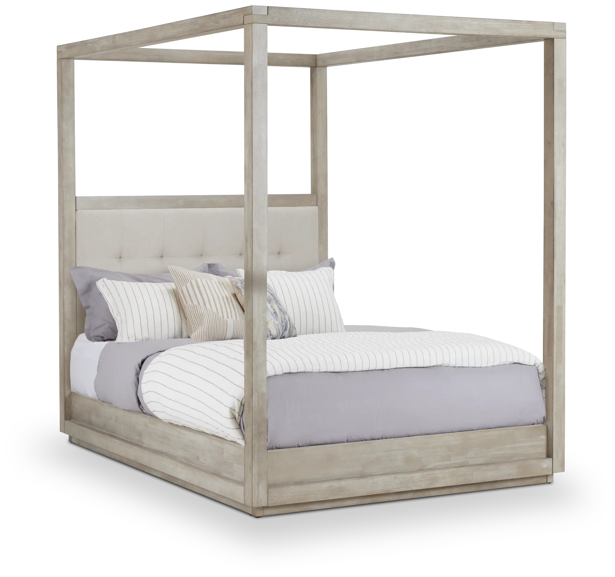 Madden Light Tone Uph Canopy Bed Madden Light Tone Uph Canopy Bed