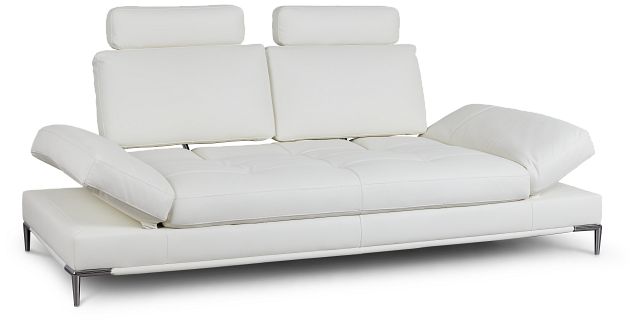 Camden White Micro Sofa With Detachable Headrests (8)