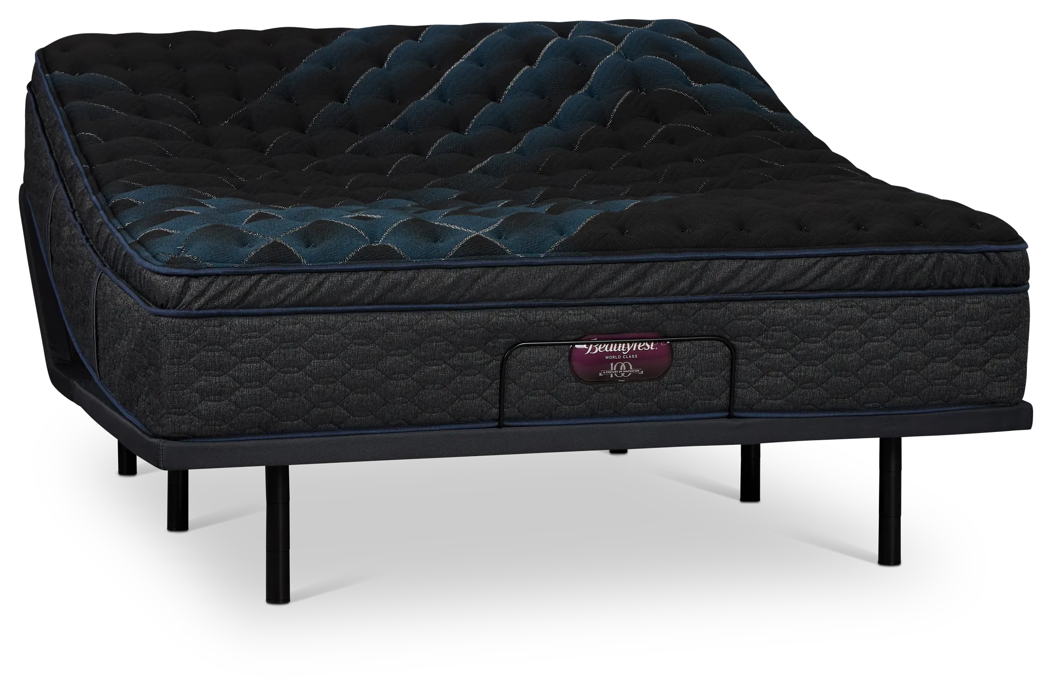 Simmons Beautyrest World Class Level 4 Firm Baselogic Gold Adjustable Base Mattress Set
