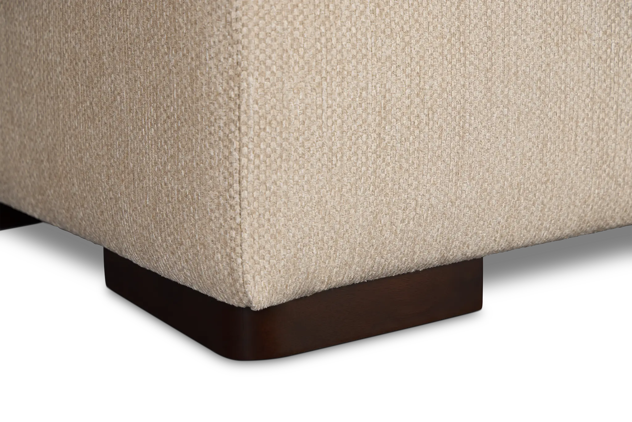 Alpha Beige Fabric Ottoman Alpha Beige Fabric Ottoman